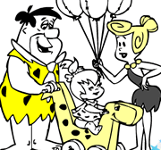 Colorindo os Flintstones