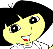 Dora e Buji Colorindo