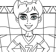 Pintando um Jogador de Futebol